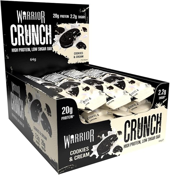 WARRIOR   CRUNCH BAR   64g - 12/box   COOKIES & CREAM