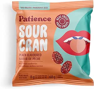 Patience Fruit & Co.   SourCran Sour Peach  60g