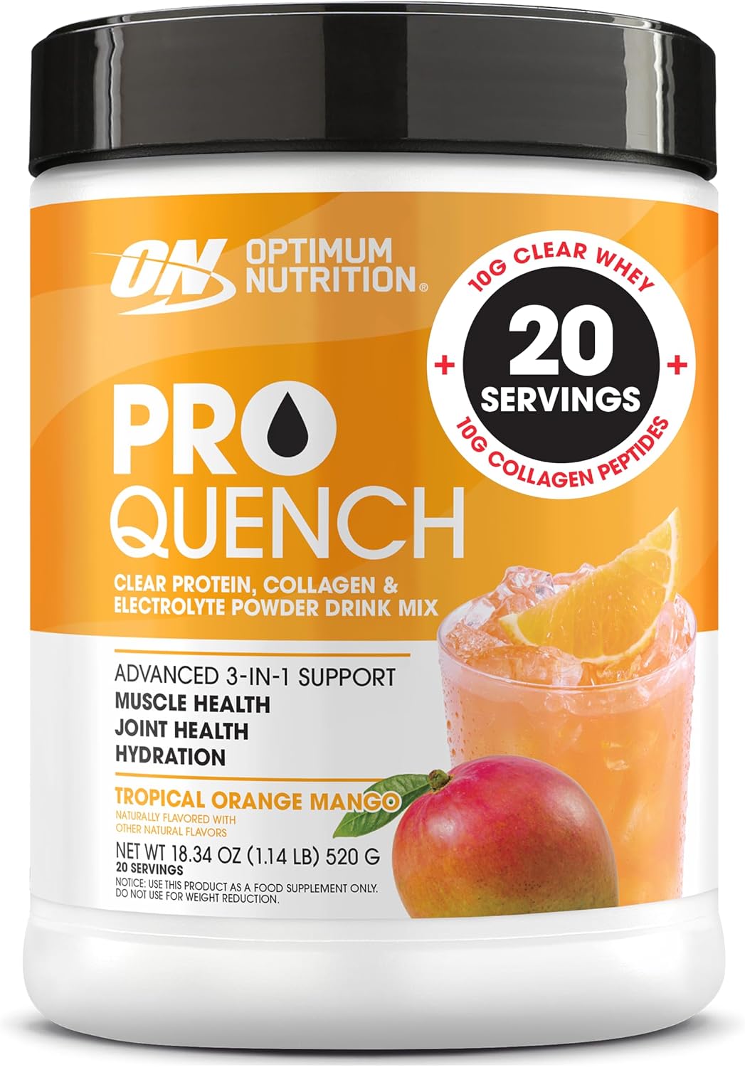 OPTIMUM NUTRITION - PRO QUENCH - 20srv - ORANGE MANGO