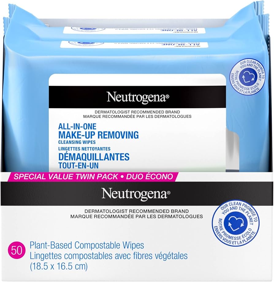 NEUTROGENA WIPES FRAGRANCE FREE DUO PACK 2X25