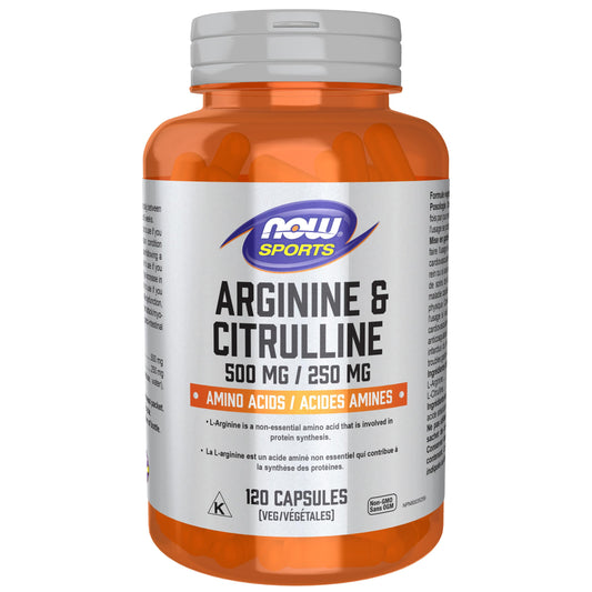 NOW    Arginine & Citrulline 120vcap