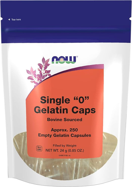 NOW    Gelatin Caps '0' 250's