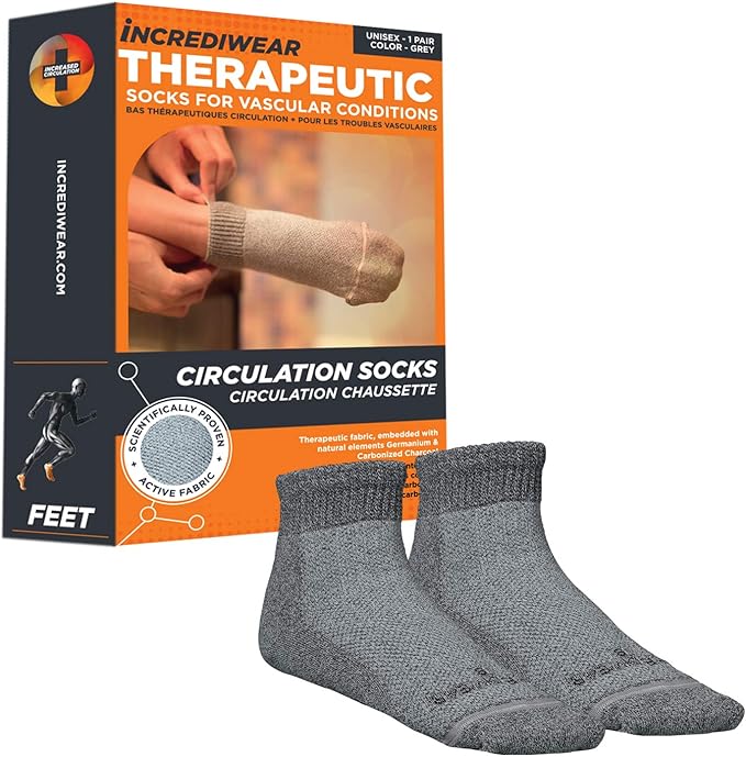 Incrediwear    Incrediwear Circulation Socks Low Cut    Colour: Gray 
Clothing Size: Small    Each