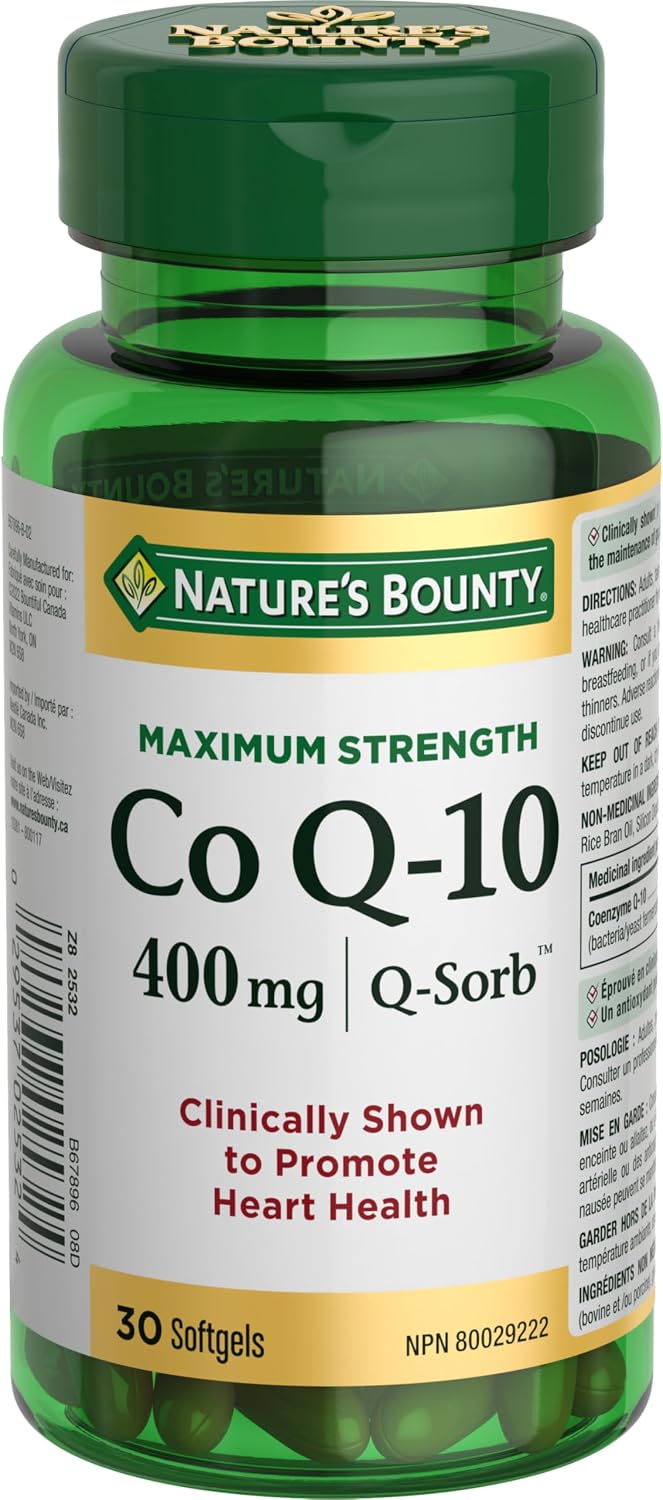 NATURE'S BOUNTY Q-SORB CO Q10 400MG SOFTGELS 30 CAPSULE
