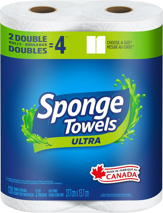 SPONGETOWELS ULTRA CHOOSE A SIZE DOUBLE 128S 2 pack of 12
