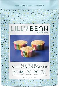 LILLY BEAN    Gluten Free Vegan Baking Mix & Frosting    LILLY BEAN    Gluten Free Vegan Baking Mix & Frosting    Vanilla Bean Cupcake Mix 340g