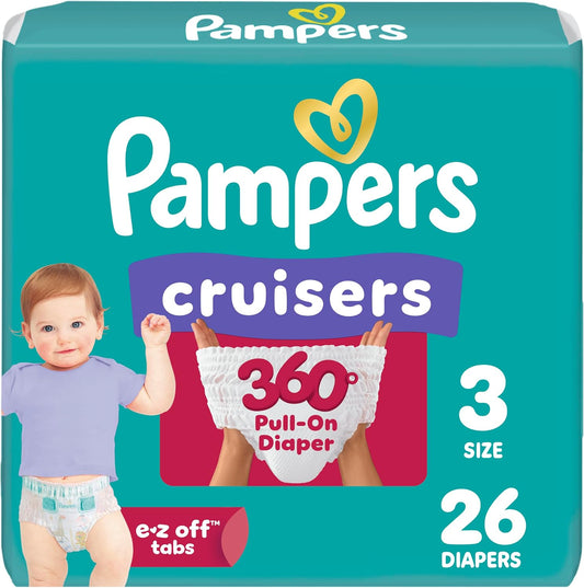 PAMPERS CRUISERS 360 SIZE 3 26 pack of 4