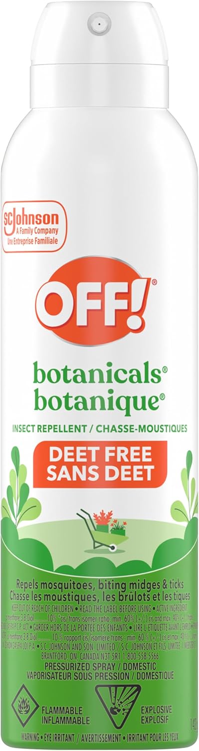 OFF BOTANICALS INSECT REPELLENT DEET FREE 142G AEROSOL pack of 12