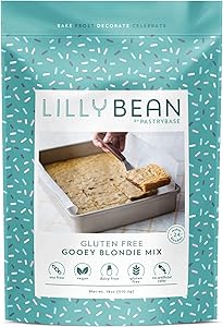 LILLY BEAN    Gluten Free Vegan Baking Mix & Frosting    LILLY BEAN    Gluten Free Vegan Baking Mix & Frosting    Gooey Blondie Mix 283g