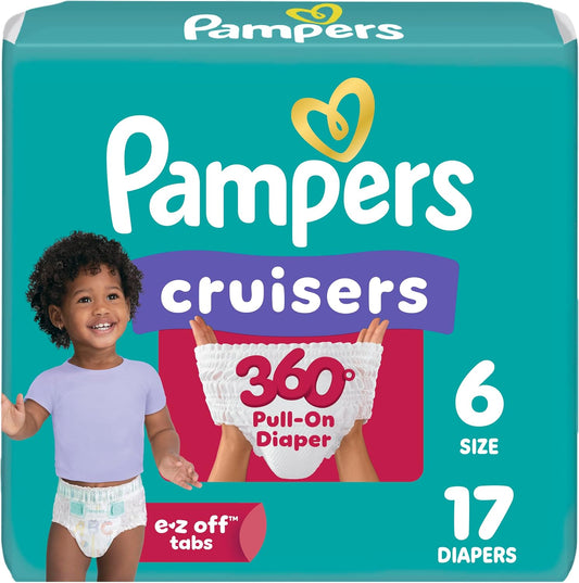 PAMPERS CRUISERS 360 SIZE 6 17 pack of 4