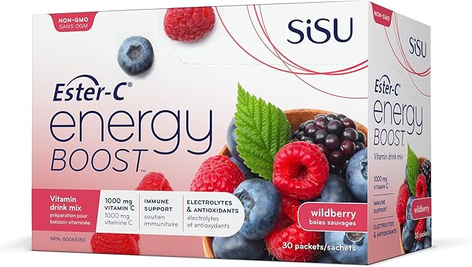 SISU Energy Boost™ with Ester-C® (berry) 30 sachets