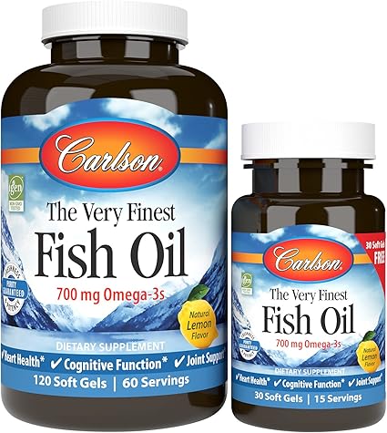 Carlson Laboratories   Very Finest Fish Oil Lemon 150caps