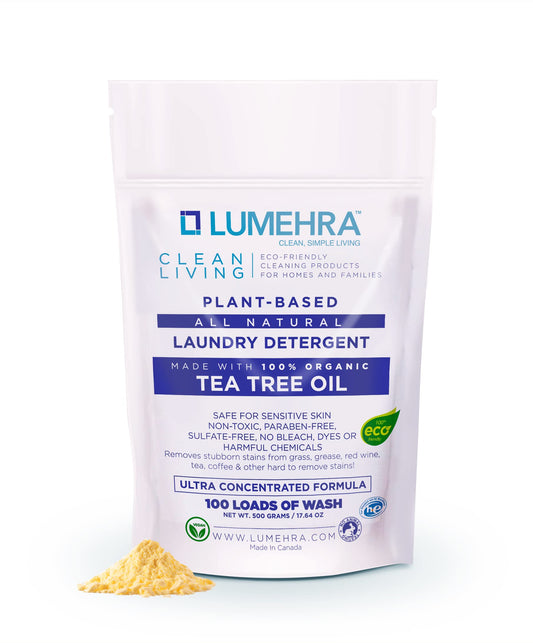 LUMEHRA - Natural Laundry Detergent 100 wash, Tea Tree (vegan)    500g