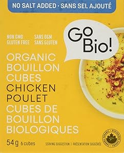 GoBIO! Organics   No Salt Added Org Chicken Cubes  ( 15 x 54g )