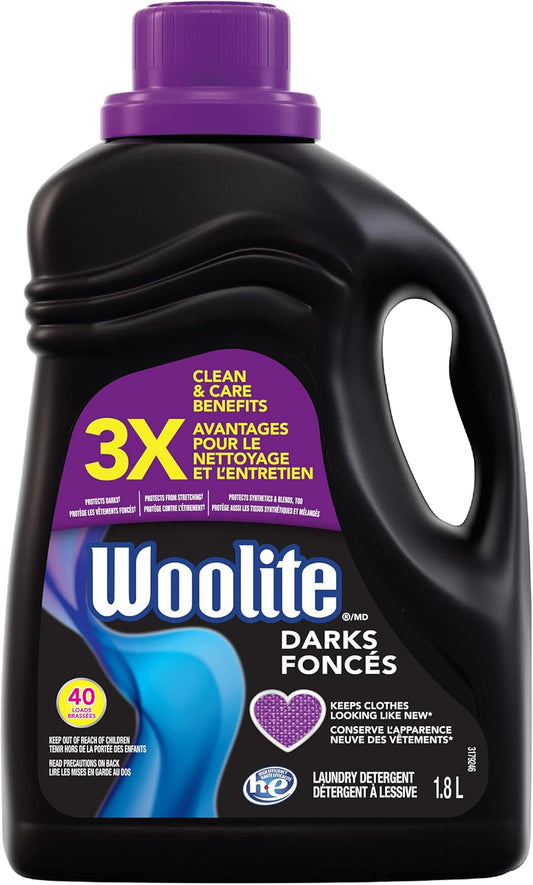 WOOLITE DETERGENT LAUNDRY DARK 1.8L pack of 6