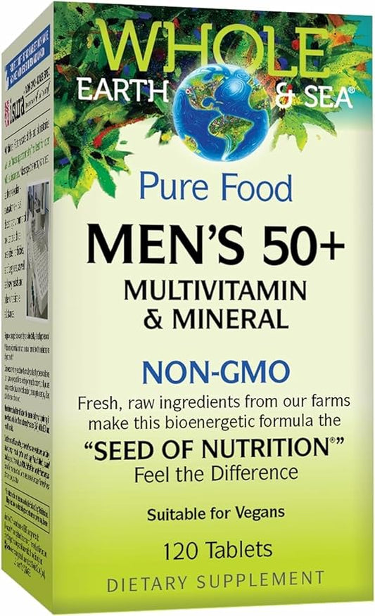 Natural Factors   Men's 50+ Multivitamin & Mineral, Whole Earth & Sea   120tabs