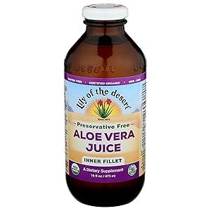 LILY OF THE DESERT    Juices & Concentrates Preservative Free    LILY OF THE DESERT    Juices & Concentrates Preservative Free    Org PF Aloe Vera Juice 473mL