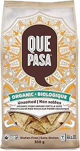 Que Pasa   Organic Tortilla Chips   Unsalted Chips350G