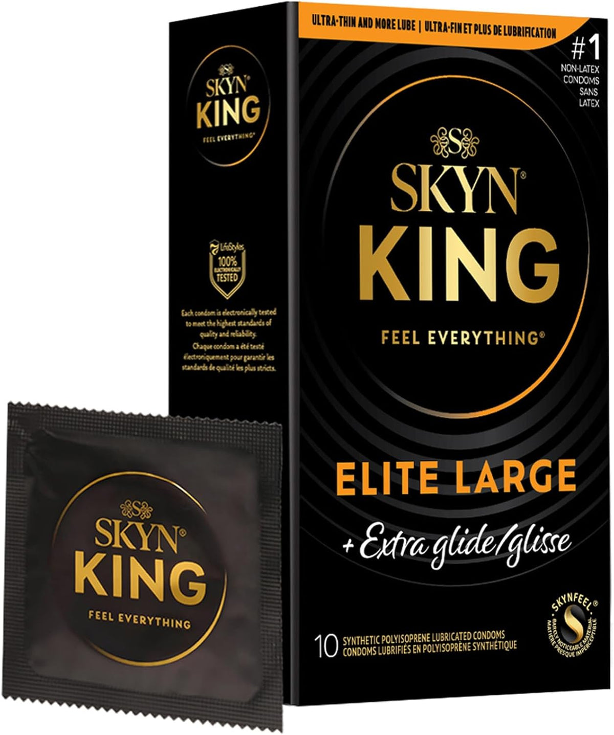 SKYN KING CONDOMS ELITE LG ULTRA-THIN 10