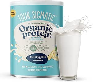 FOUR SIGMATIC   Plant-Based Protein with Superfoods - Sweet Vanilla - 15 servings   600 g / 21.16 oz