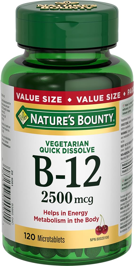 NATURE'S BOUNTY B12 2500MCG 120 TABLET