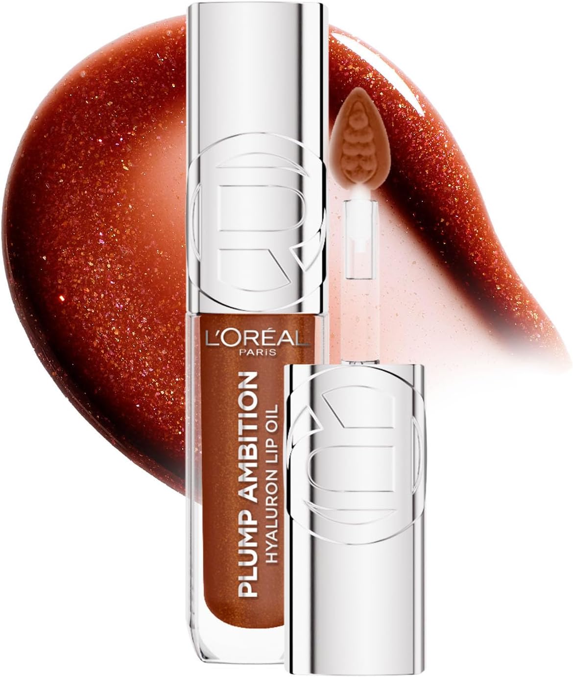 L'OREAL PLUMP AMBITION HYALURON LIP OIL SPARKLE pack of 2