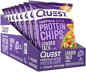 Quest   Quest Tortilla Chips, Loaded Taco, 8/box