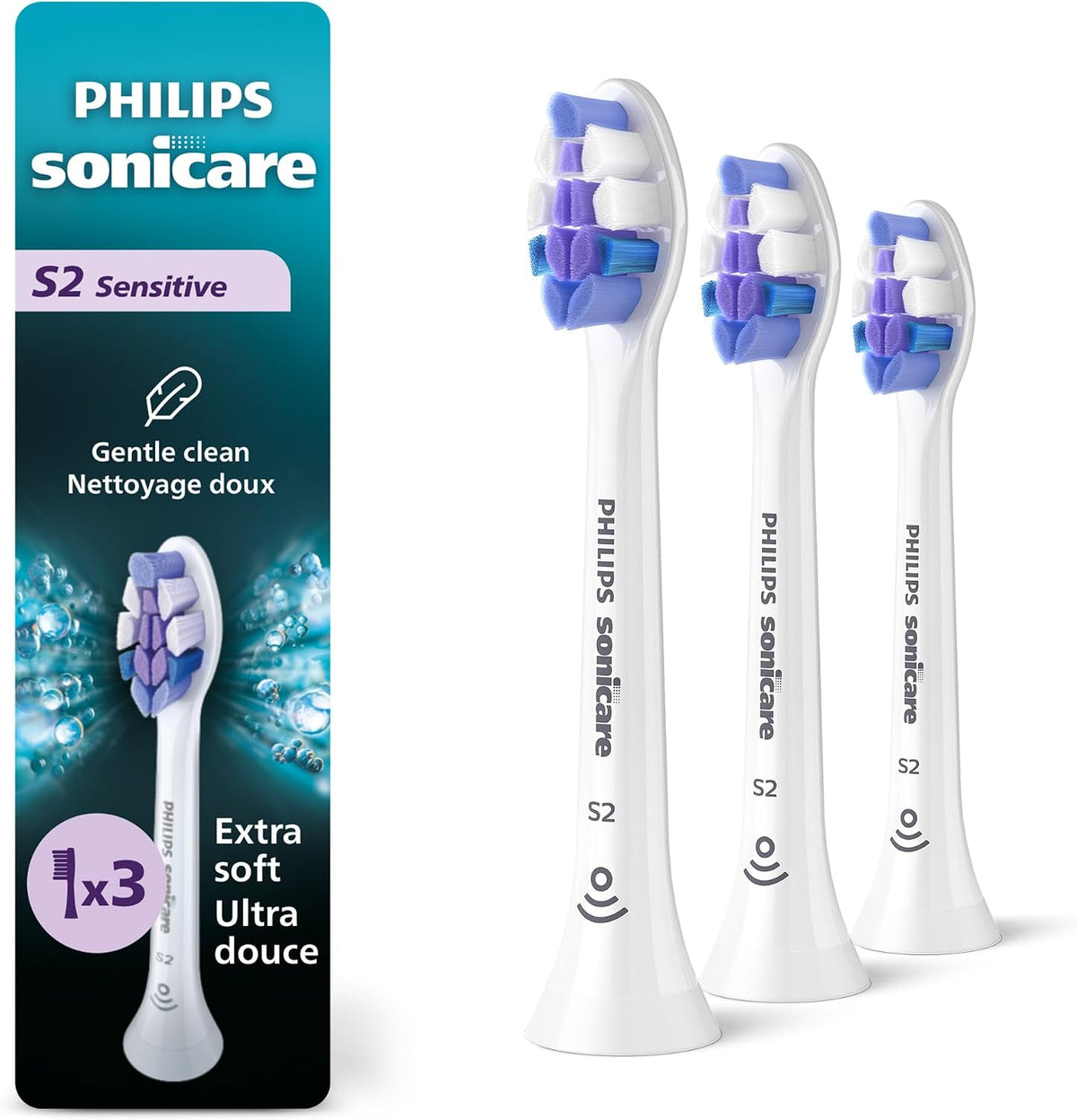 PHILIPS SONICARE S2 SENSITIVE BRUSH HEADS 3