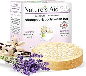 Nature's Aid Solid Baby Wash Bars (Calming Lavender, Pack of 1)