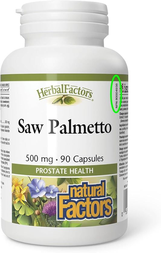 Natural Factors   Saw Palmetto, HerbalFactors®   90 capscaps