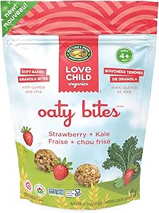 Love Child   Oaty Bites   Strawberry + Kale Snack Bites100G