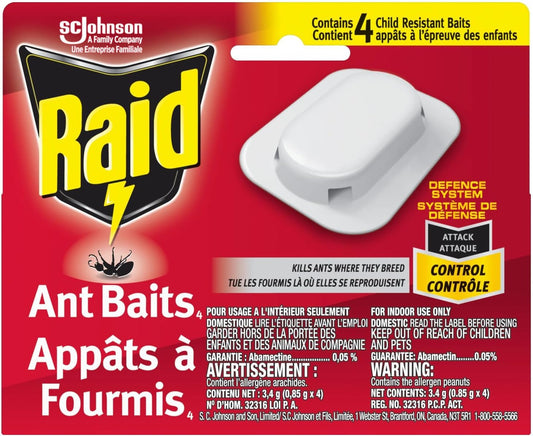 RAID ANT BAIT 4 pack of 12
