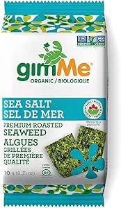 Gimme Health   Organic Roasted Seaweed Snack   Sea Salt10G
