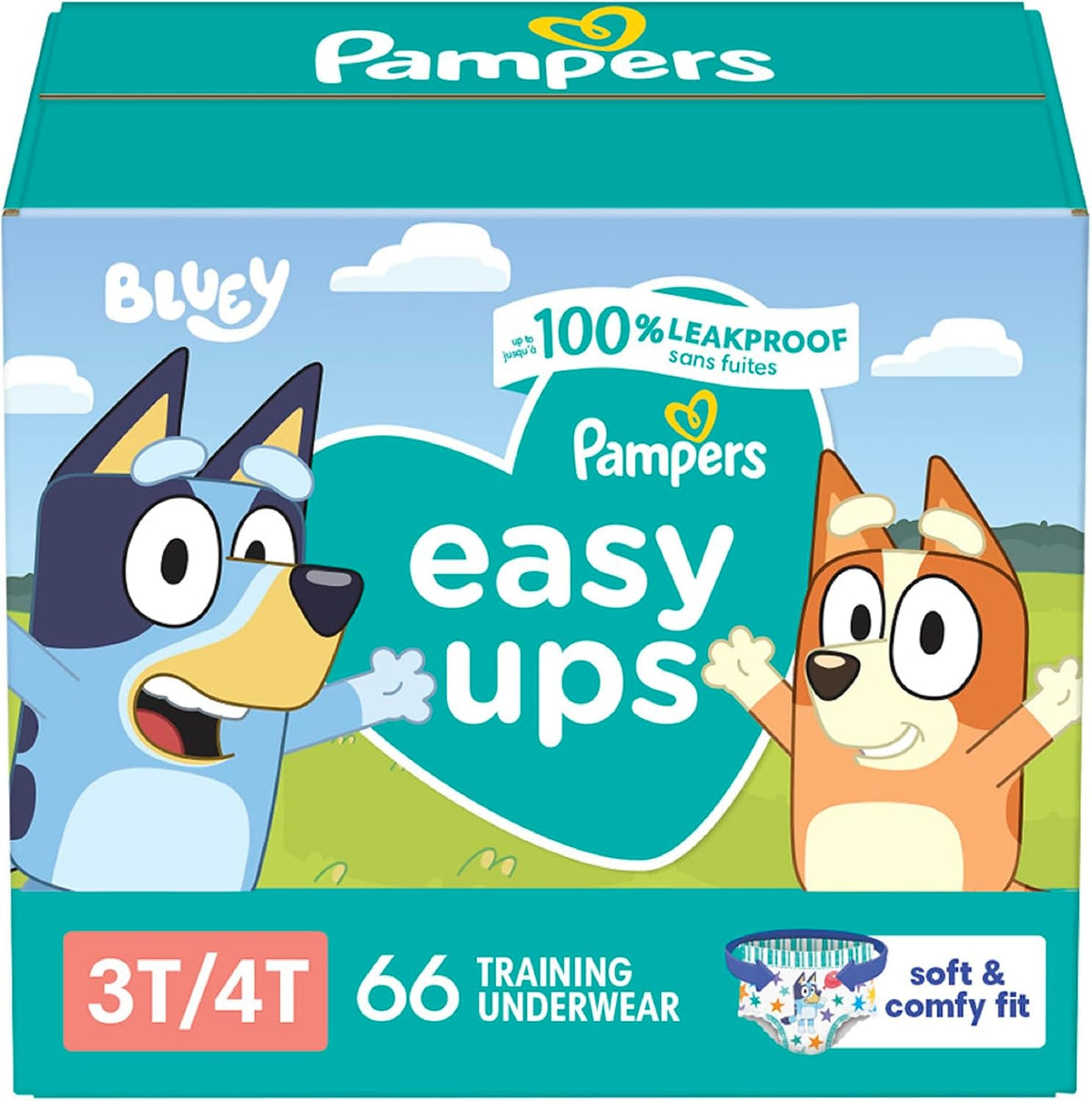PAMPERS EASY UPS BOY SIZE 3T-4T 66