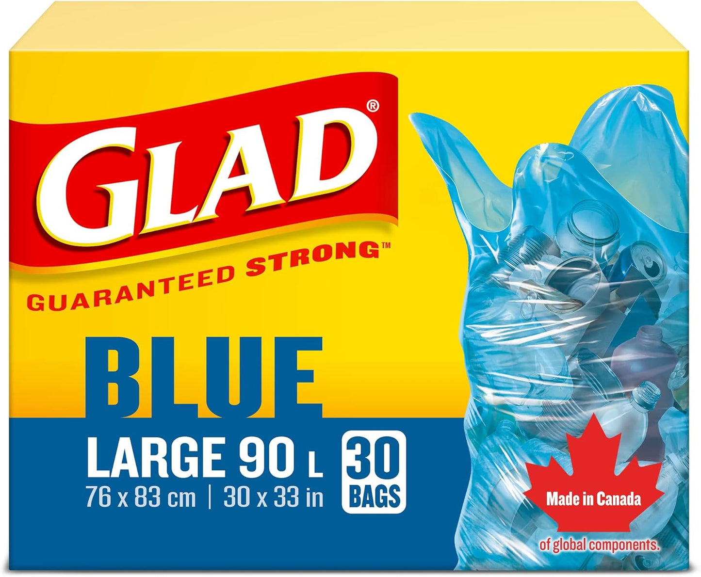 GLAD BAG LARGE BLUE 30