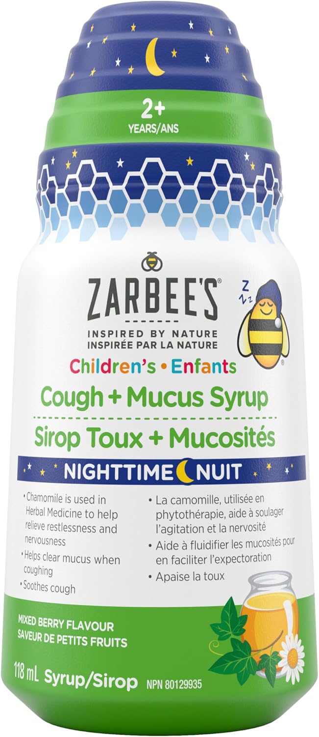 ZARBEES SYR COUGH&MUCUS NIGHT BERRY 118ML SYRUP