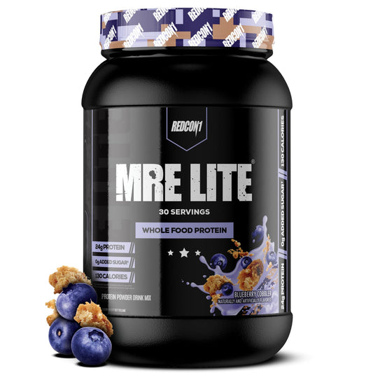 Redcon1    Redcon1 MRE Lite    Flavour: Blueberry Cobbler 
Container Size: 30 Servings    Each