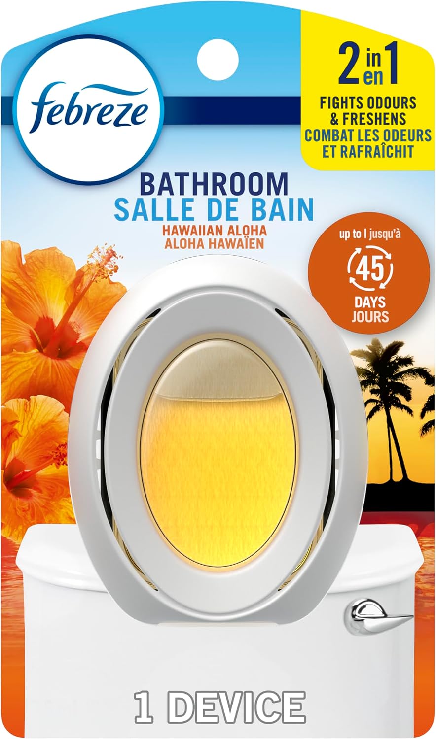 FEBREZE BATHROOM HAWAIIAN ALOHA 7.5ML pack of 6