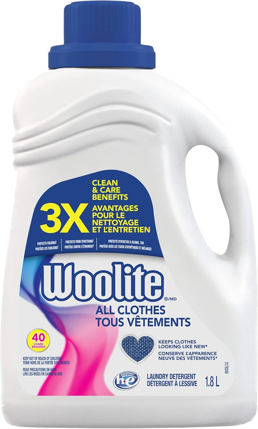 WOOLITE DETERGENT LAUNDRY EVERYDAY 1.8L pack of 6