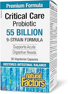 Natural Factors   Critical Care Probiotic 55 Billion Live Probiotic Cultures   30vcaps