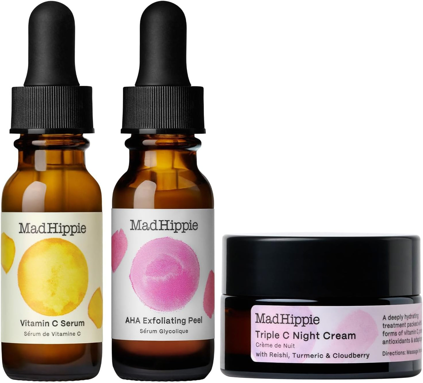 Mad Hippie - Skin Brightening Kit (VC, AHA, TC) - 15ml, 15ml, 20ml