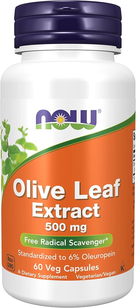NOW    Olive Leaf Ext 6% 500mg 60vcap
