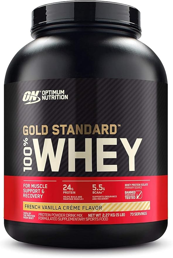 OPTIMUM NUTRITION   GOLD STANDARD 100% WHEY   FRENCH VANILLA CREME   5lbs