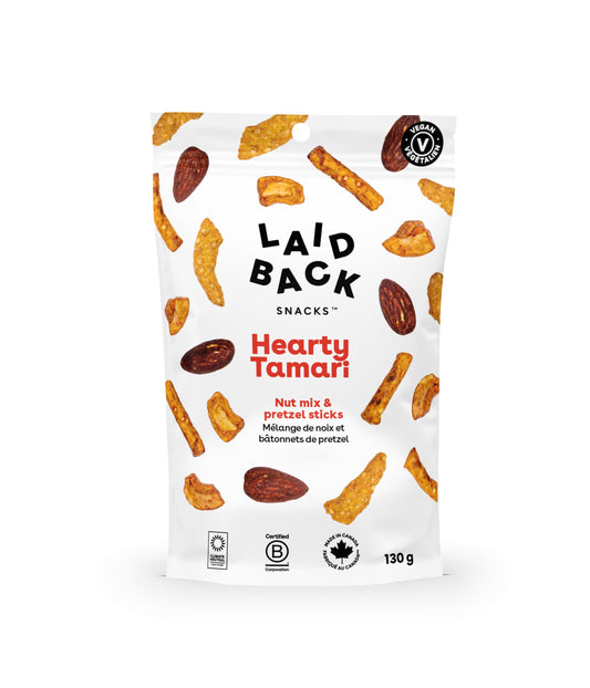 LAID BACK SNACKS - Hearty Tamari, Regular (vegan)    130g