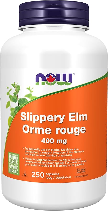 NOW    Slippery Elm 400mg 250vcap