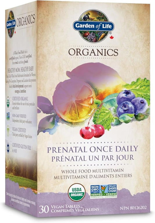 Garden of Life - Organics - Multivitamin - Prenatal Once Daily - 30 VT