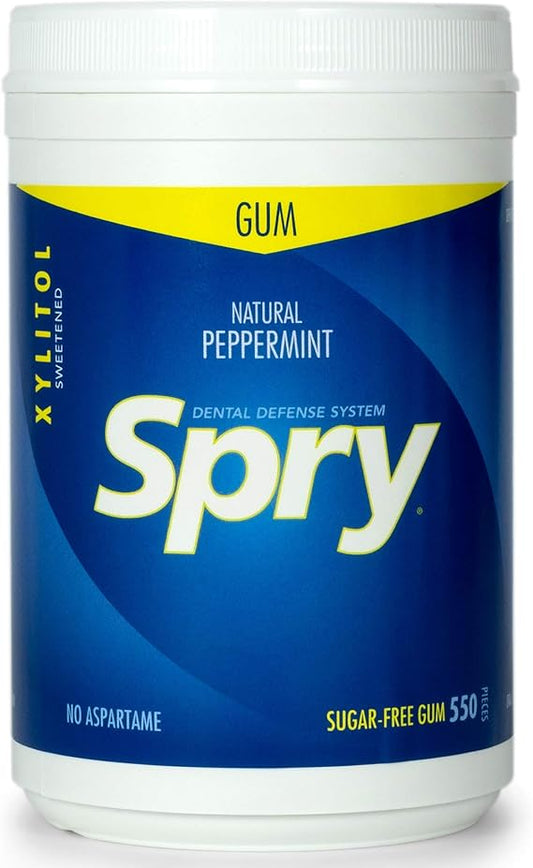 SPRY   SPRY CHEWING GUM, PEPPERMINT, 550's