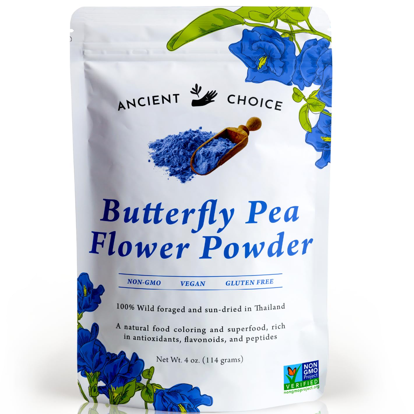 TWO HILLS TEA    Simple Energy    TWO HILLS TEA    Simple Energy    Butterfly Pea Flower Powder 454g
