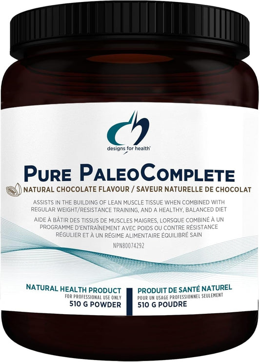 Designs For Health   Pure PaleoComplete® Chocolate   510 gPowder