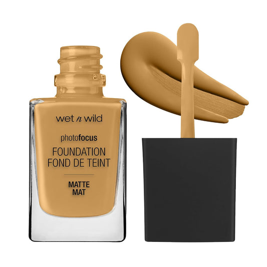 WET N WILD PHOTO FOCUS FOUNDATION AMBER BEIGE pack of 2